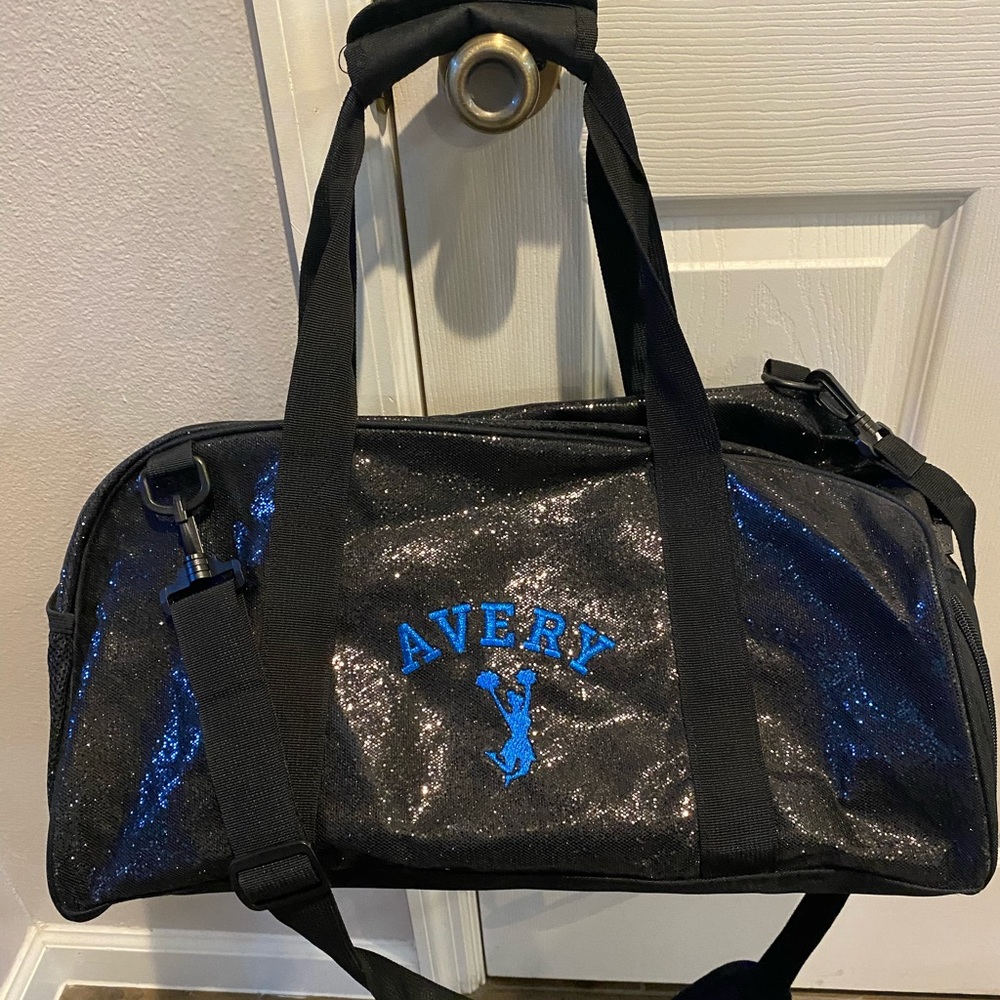 Black duffel bag